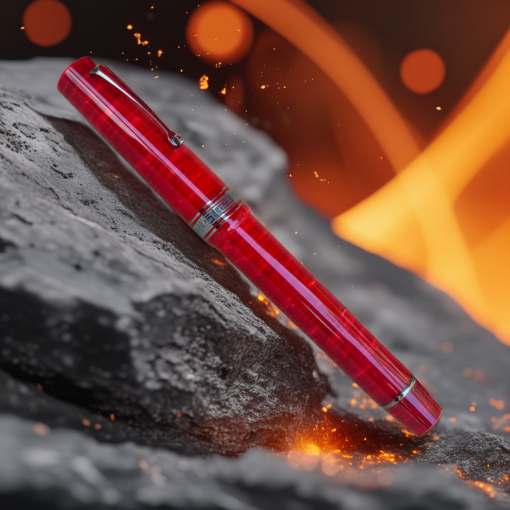 ASC Bologna Extra Red Flame Ruthenium Grey Trim - Limited Edition Bespoke 2025