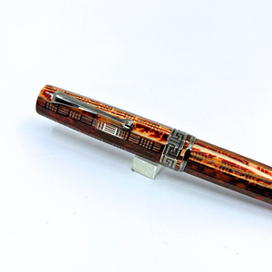 ASC Gladiator Medio Bespoke 2025 Arco Bronze Guilloche Black Ruthenium Trim Fountain Pen