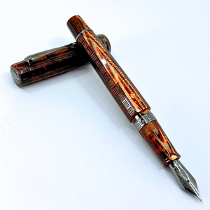 ASC Gladiator Medio Bespoke 2025 Arco Bronze Guilloche Black Ruthenium Trim Fountain Pen