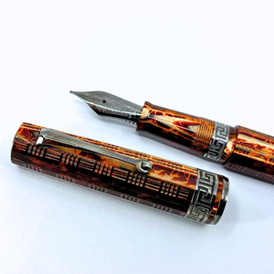 ASC Gladiator Medio Bespoke 2025 Arco Bronze Guilloche Black Ruthenium Trim Fountain Pen