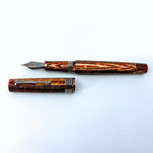 ASC Gladiator Medio Bespoke 2025 Arco Bronze Guilloche Black Ruthenium Trim Fountain Pen