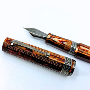 ASC Gladiator Medio Bespoke 2025 Arco Bronze Guilloche Black Ruthenium Trim Fountain Pen