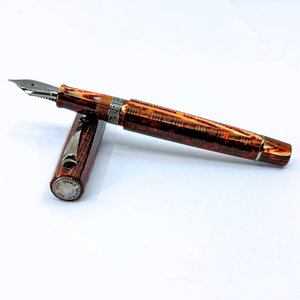 ASC Gladiator Medio Bespoke 2025 Arco Bronze Guilloche Black Ruthenium Trim Fountain Pen