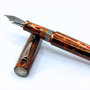 ASC Gladiator Medio Bespoke 2025 Arco Bronze Guilloche Black Ruthenium Trim Fountain Pen