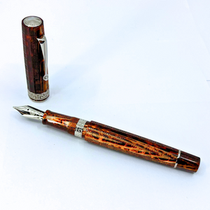 ASC Gladiator Medio Bespoke 2025 Arco Bronze Guilloche Rhodium Trim Fountain Pen