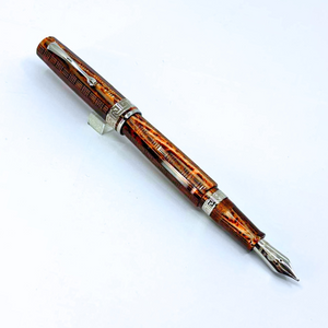 ASC Gladiator Medio Bespoke 2025 Arco Bronze Guilloche Rhodium Trim Fountain Pen