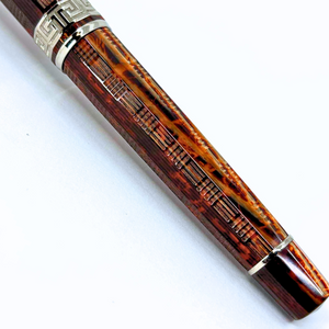 ASC Gladiator Medio Bespoke 2025 Arco Bronze Guilloche Rhodium Trim Fountain Pen